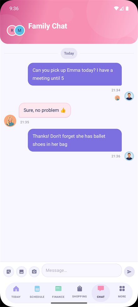 FamilyDock — Talk logistics, not conflicts